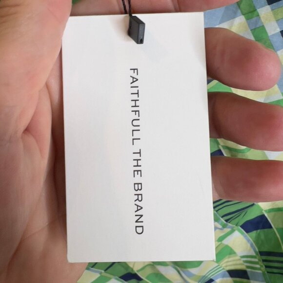 Faithfull the Brand Womens Marvin Wrap MIDI Skirt Swim Cover-up Green M/L - Picture 4 of 8